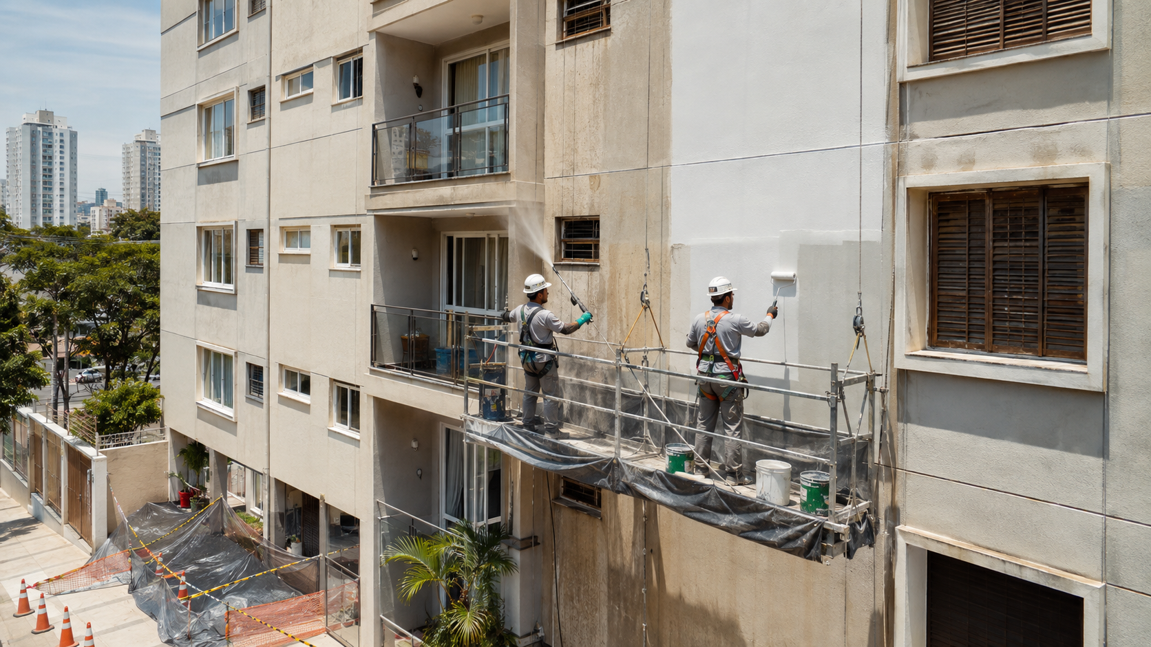 Reforma predial, fachadas e retrofit — execução 3