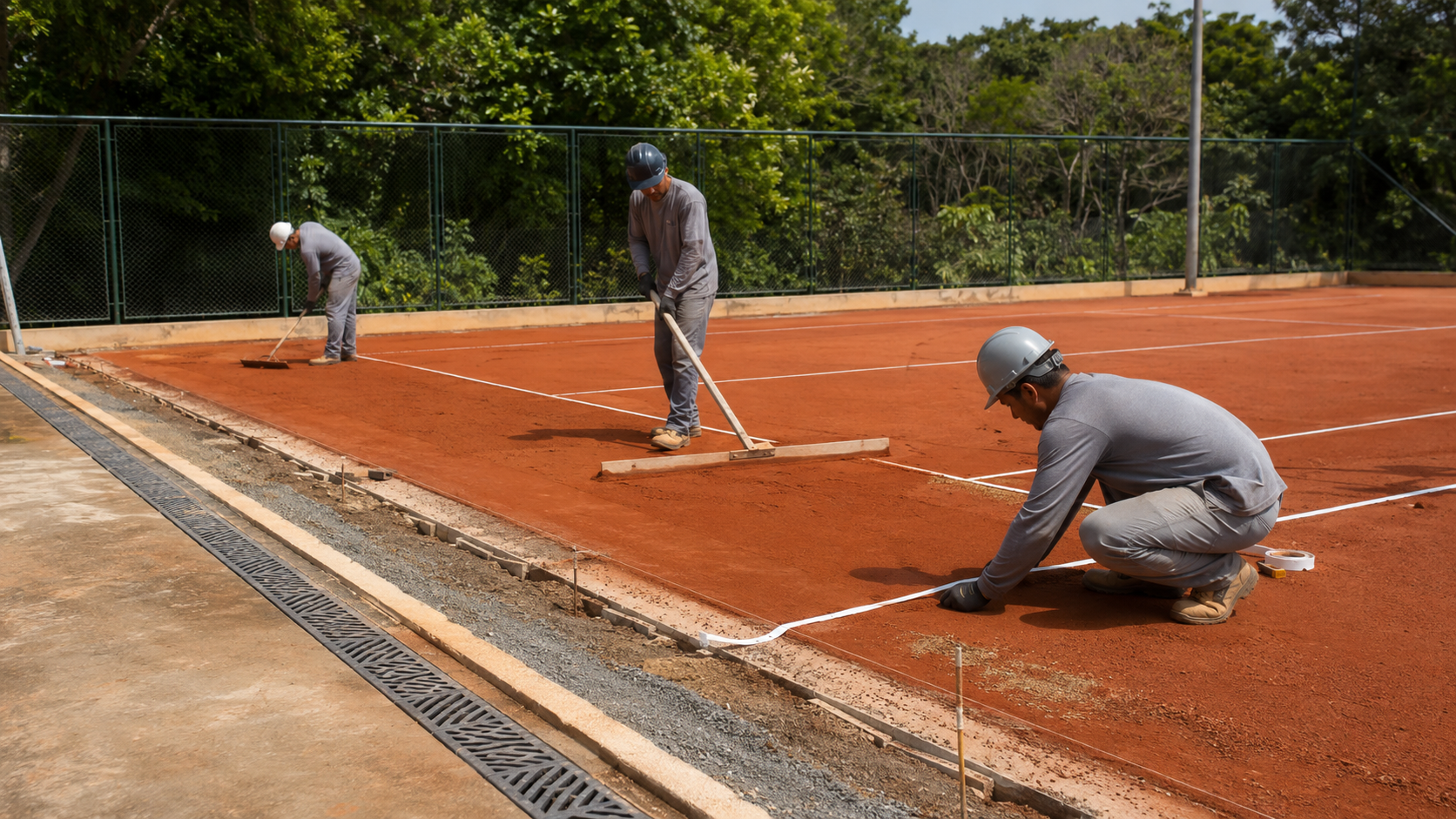 Construção e reforma de quadras esportivas — execução 3