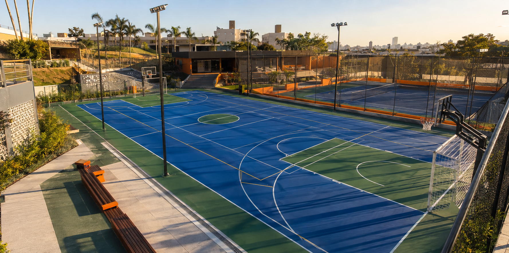 Construção e reforma de quadras esportivas — execução 4